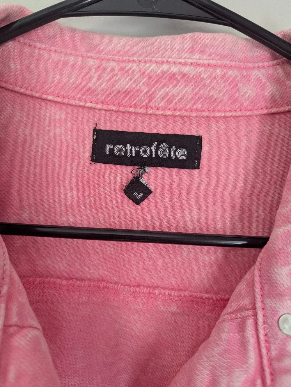 Retrofete Doreen Shirt Women's Size Large - Picture 3 of 4